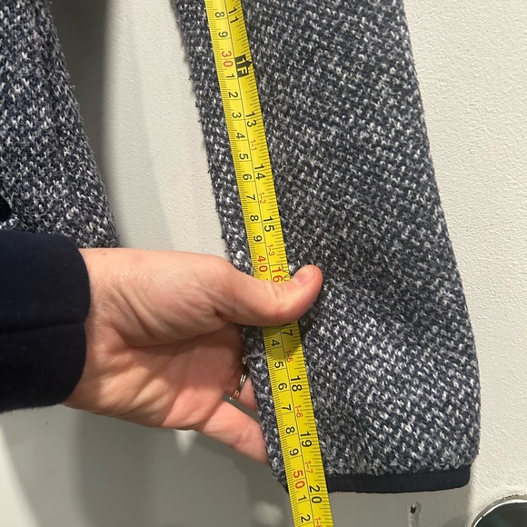 Columbia Women's Knit Fleece Lined Utility Jacket Navy Blue Grey Like New - Picture 6 of 9